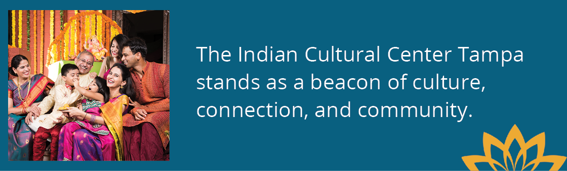 a young Indian family at the Indian Cultural Center in Tampa, FL